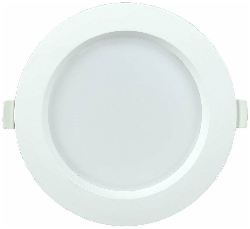 Светодиодный светильник IEK ДВО 1701 9W 3000K 720Лм потолочный IP40 круг белый - фотография № 1