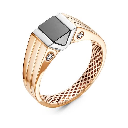 фото Золотое кольцо кюз del'ta dдф040015 с фианитом diamant-online