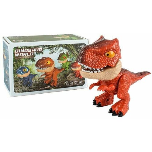 Органайзер (настольный канцелярский набор) 5 предметов Динозавр красный (картонная упаковка) (12438)