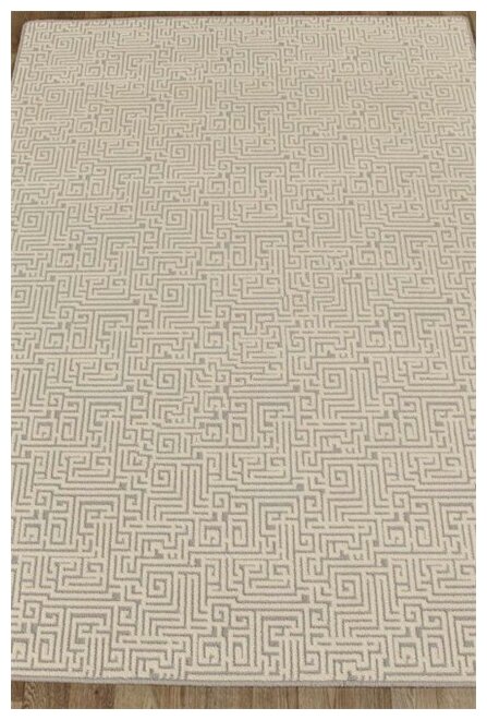 Ковер шерстяной рельефный GALAXY cut-loop IZAR grey 0.8 x 1.6 м. - фотография № 8