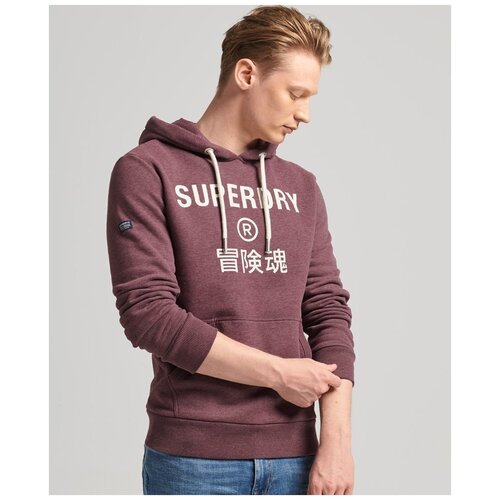 Худи, SuperDry, артикул: M2011828A, Цвет 03P Burgundy Marl, Размер 2XL