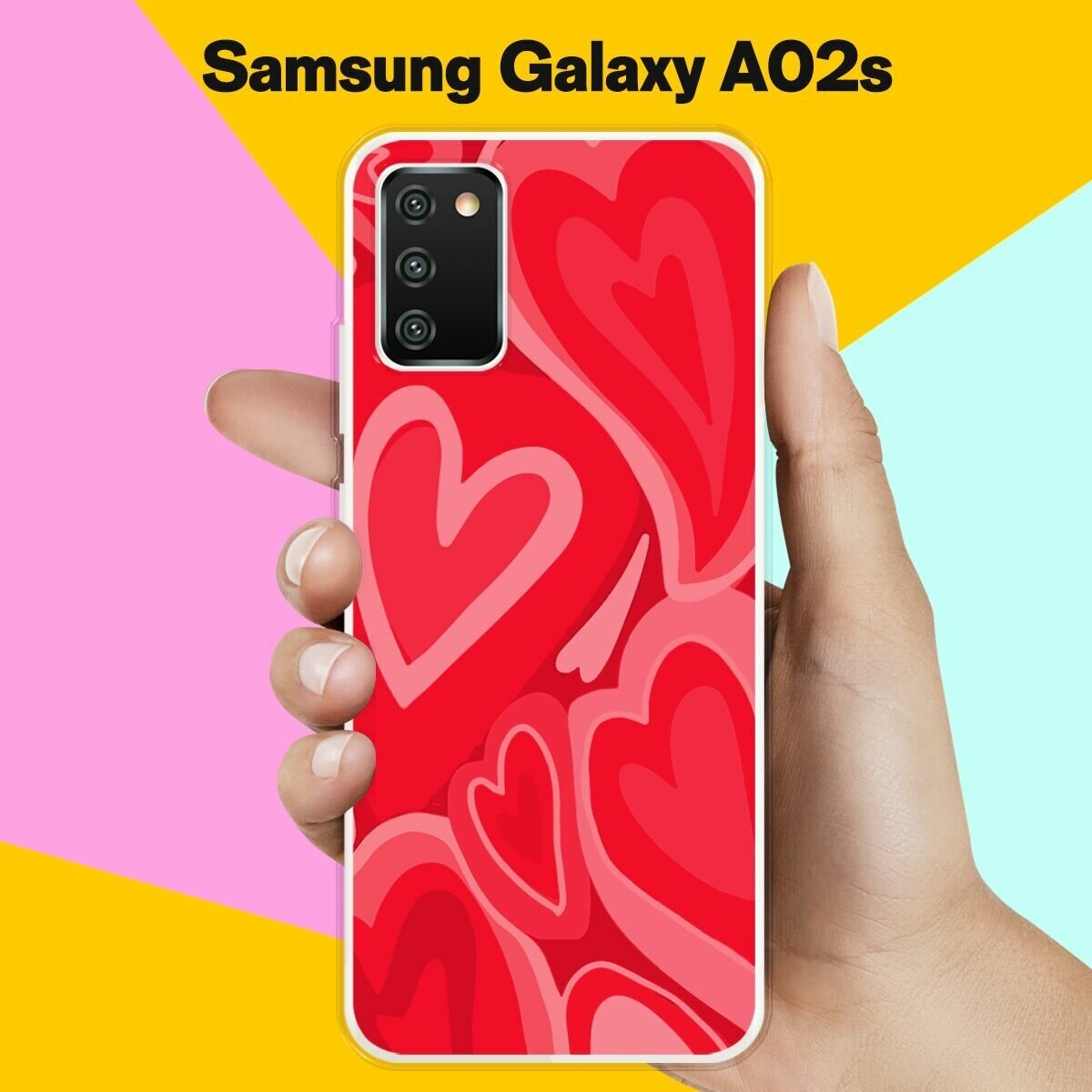 Силиконовый чехол на Samsung Galaxy A02s Узор 6 / для Самсунг Галакси А02с