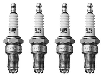 Комплект свечей зажигания (4шт.) 14-7DTU Beru Z 12 SB