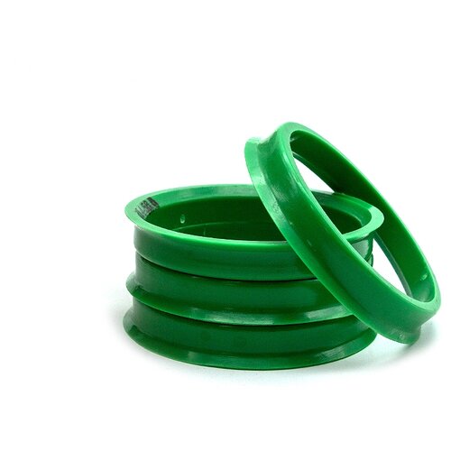 фото Кольца центровочные 63,4х56,6 green 4 шт высококачественный пластик sds exclusive