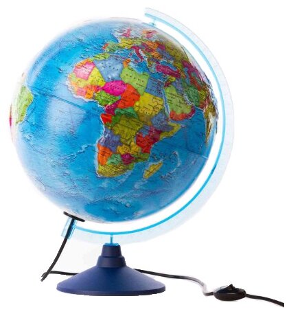 Globen Глобус Земли политический рельефный, с LED-подсветкой, диаметр 32 см