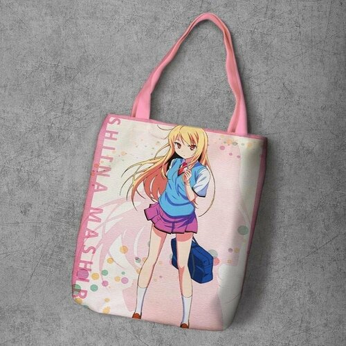 фото Сумка шоппер anime dakimakura, фактура рельефная, мультиколор