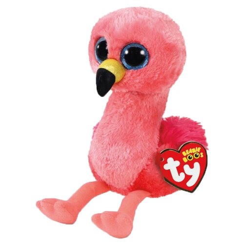 Мягкая игрушка TY Фламинго Гильда, 15 см мягкая игрушка брелок ty beanie boo s фламинго гильда 10 см