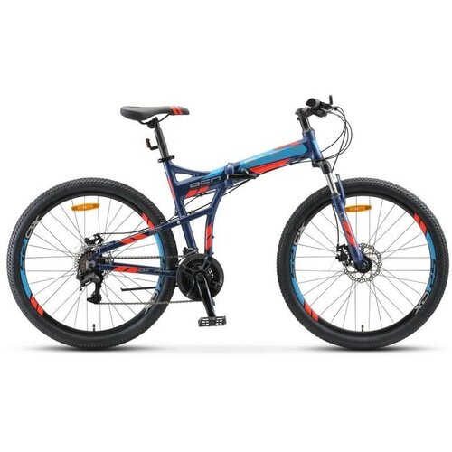 Велосипед взрослый STELS Pilot-950 MD 26 V011 Тёмно-синий (LU094028*LU084570*17.5)