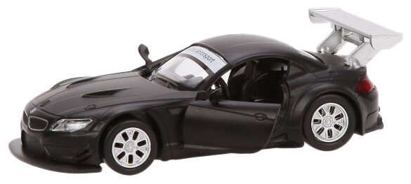 Машина мет. 1:38 BMW Z4 GT3, откр.двери, 10см, черный матовый