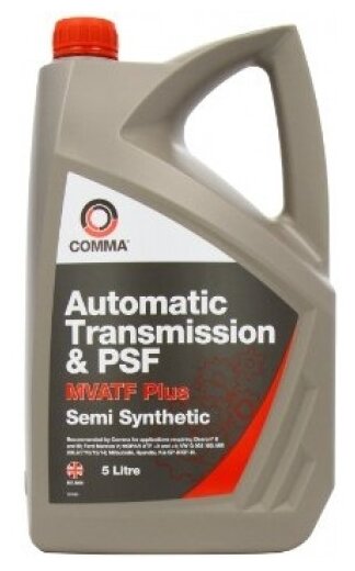 Comma Mvatf Plus (5L)_Жидкость Гидравлическая! Синт Dexron Ii/Iii, Mopar Atf +3/+4 COMMA арт. MVATF5L