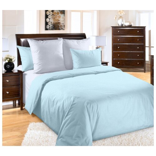 фото Постельное белье "утренняя прохлада" (2,0 европростыня), перкаль текс-дизайн