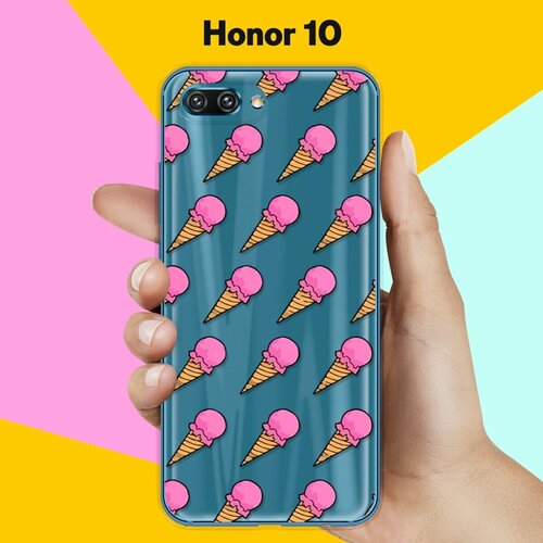 Силиконовый чехол Мороженое на Honor 10