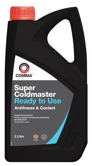 Антифриз G11 COMMA SUPER COLDMASTER READY TO USE COOLANT готовый 2л