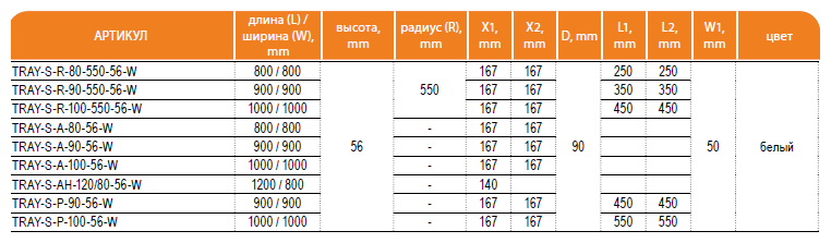 Поддон для душа CEZARES TRAY-S-A-90-56-W из искусственного мрамора - фотография № 7