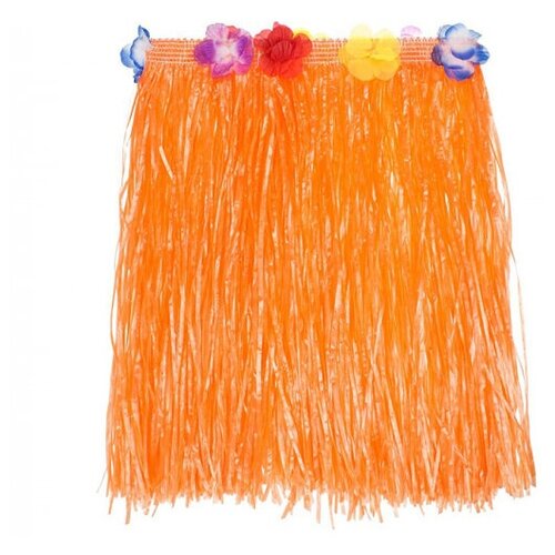 фото Юбка гавайская 40 см оранжевая (набор 2 шт.) happy pirate