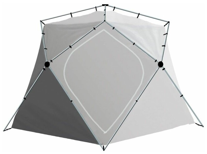 фото Внутренний тент легкий зимний лотос КУБ 180х210х210