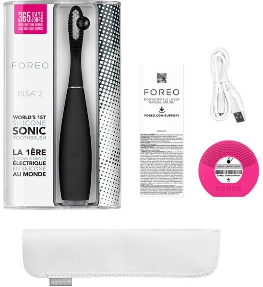 FOREO ISSA 2 Электрическая зубная щетка, Cool Black - фотография № 6