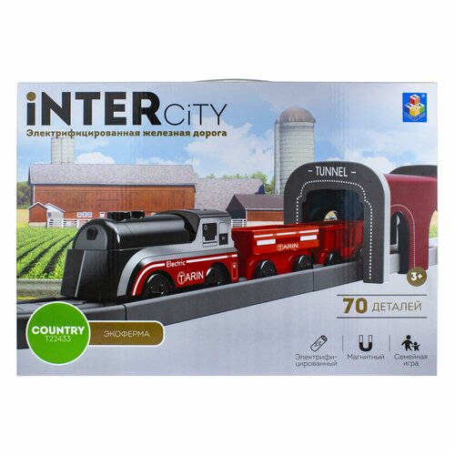 фото 1toy intercity country набор железной дороги экоферма т22433 1 toy