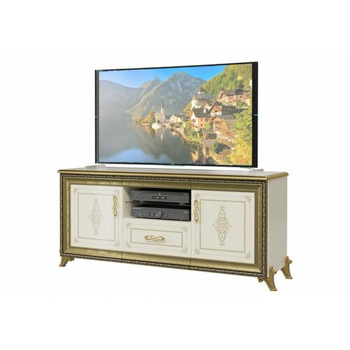 Тумба ТВ Мэри Версаль ГВ-03 слоновая кость