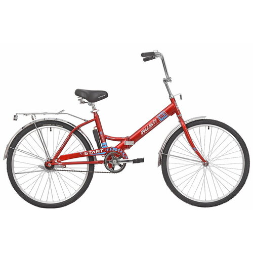 Велосипед подростковый складной 26 RUSH HOUR START 140 1 скорость красный рама 16 рост 150-170 см Взрослыйрашдля девочкидля мальчикадля дачипрогулочныйгородскойдорожный с багажникомраш 1526300₽