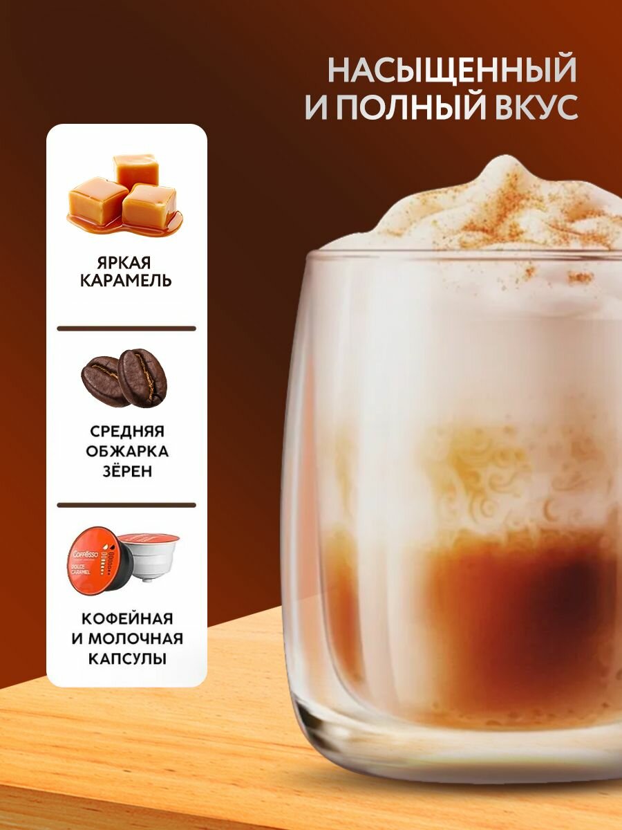 Кофе в капсулах Coffesso DOLCE CARAMEL для кофемашины Dolce Gusto, 2 упаковки по 16 капсул — фото 1