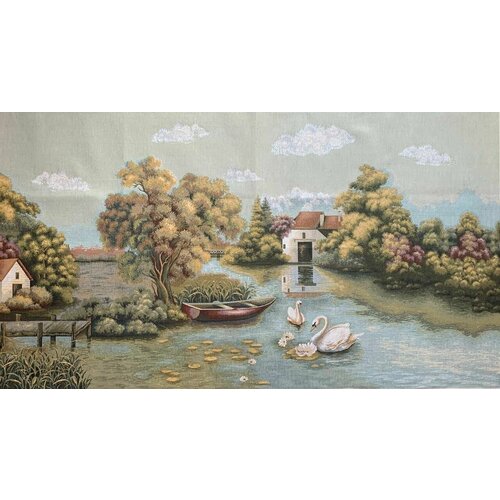 Гобелен гобелен без рамы 123х68 см Лебединая верность 6900₽