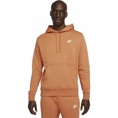 фото Толстовка спортивная nike nsw club po bb hoodie, размер s, , оранжевый