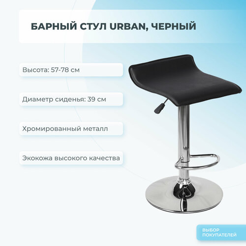 Барный стул Mizomed URBAN черный