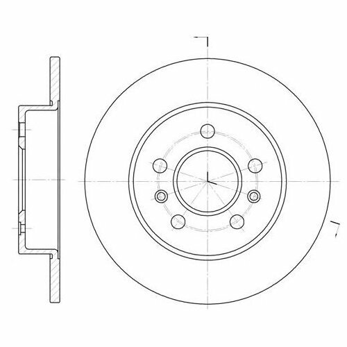 Тормозной диск задний Remsa 623902 для Citroen Xsara Picasso; Renault Laguna I, Safrane I, II