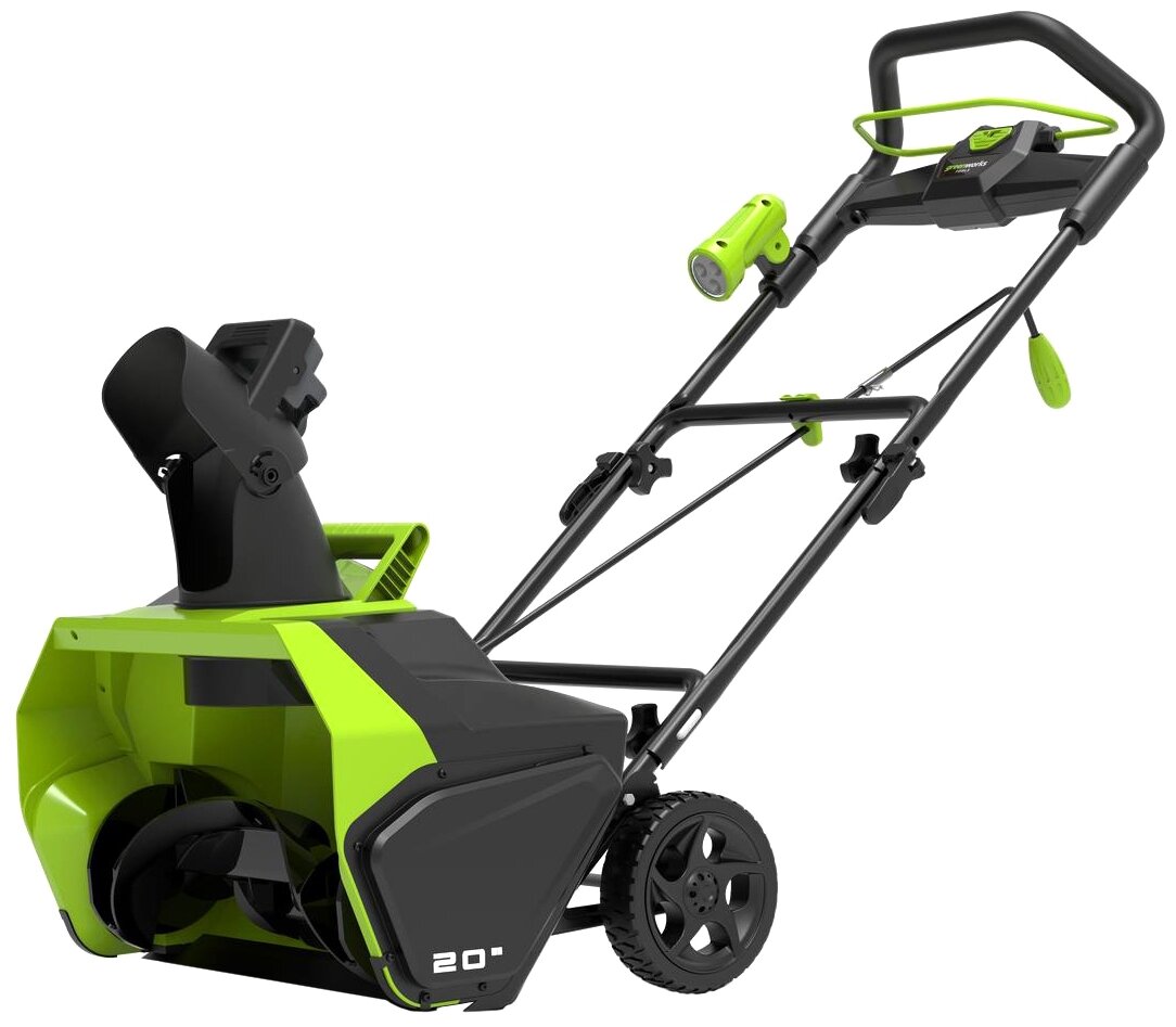 Снегоуборщик аккумуляторный GreenWorks GD40ST 40V 2600007 бесщеточный без АКБ и ЗУ ширина 51 высота 25 выброс 6м.