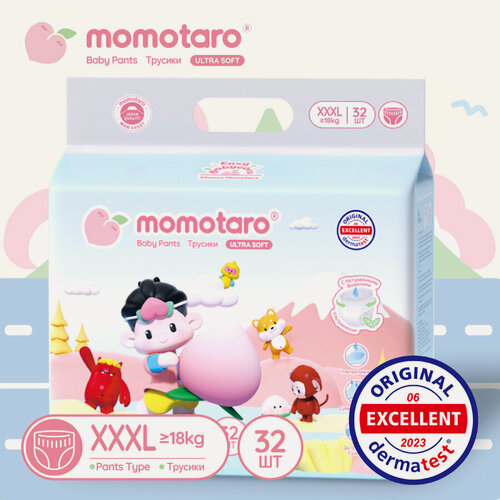 Изображение товара Подгузники-трусики 7/XXXL (18- 23 кг), 32 шт. Momotaro