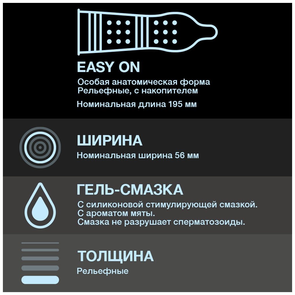 Рельефные презервативы со стимулирующей смазкой Durex Intense Orgasmic - 12 шт. — фото 1