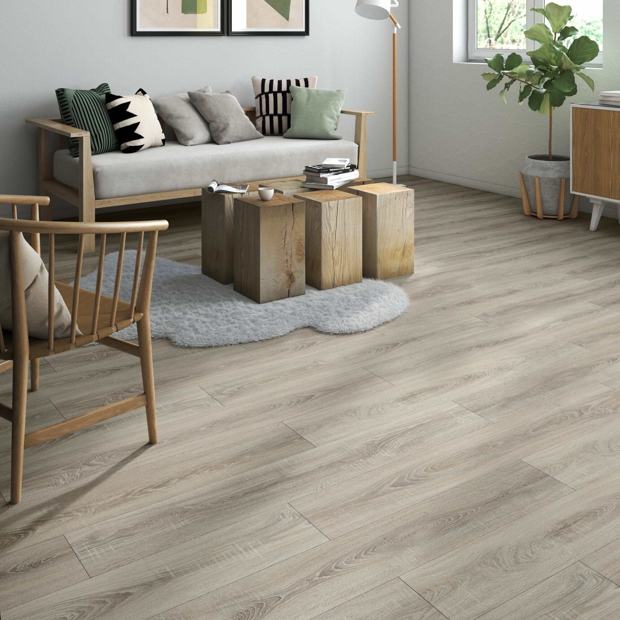 фото Ламинат Дуб Монгольский 33 класс толщина 8 мм с фаской 1.99 м