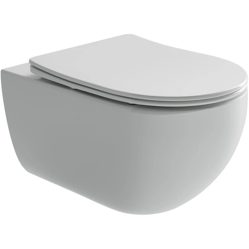 Унитаз Ceramicanova Long CN3015 подвесной, с сиденьем микролифт, белая