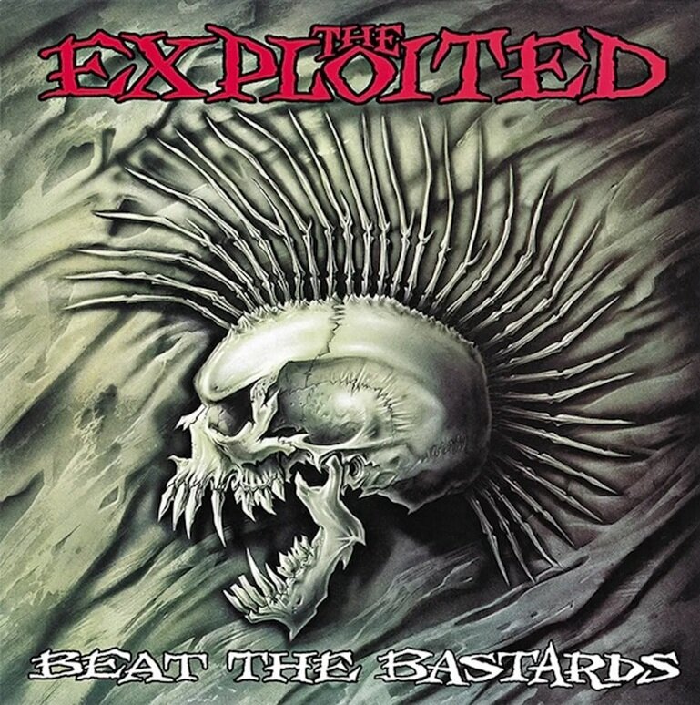 Виниловая пластинка The Exploited. Beat The Bastards. Transparent Red W/ Black Splatter (2 LP)