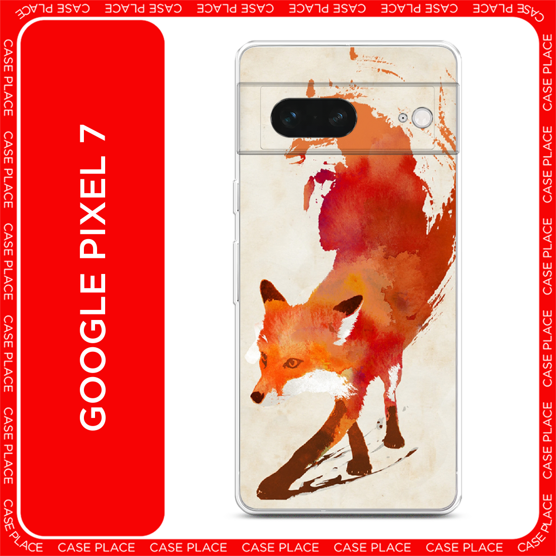 Чехол на Google Pixel 7 / Гугл Пиксель 7 с принтом Лиса