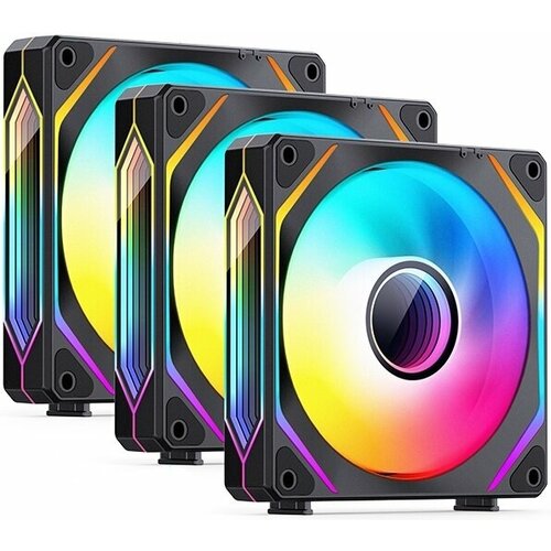 Вентиляторы для корпуса JONSBO ZL-120B(3 in 1) Black 3шт