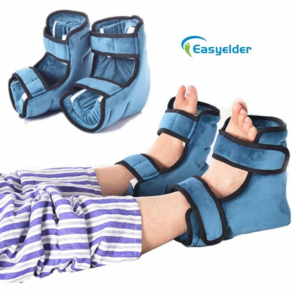 Easyelder Противоопухолевые подушечки для пяток, используемые для облегчения боли в пятках, пролежней, пролежневых ран, подошвенного фасцита, регулируемый размер