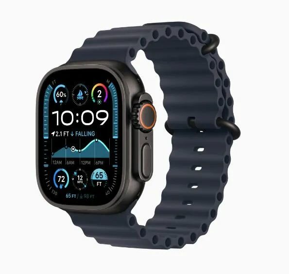 Смарт-часы Apple Watch Ultra 2 (2024) 49mm Black Titanium Case with Navy Ocean Band