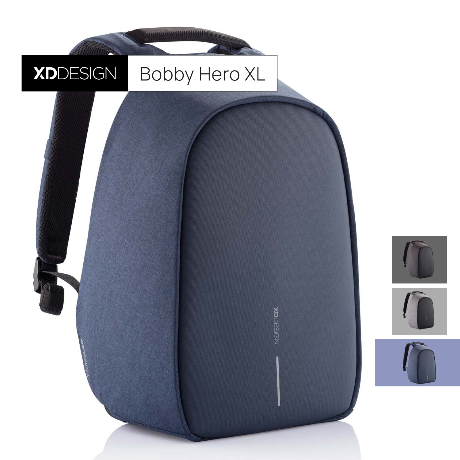 Городской рюкзак с отделением для ноутбука XD Design Bobby Hero XL (Синий)