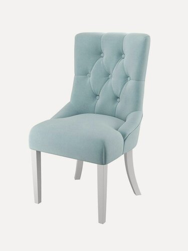 Изображение товара Стул мягкий ASHLEY, эмаль белая голубой MUCHIO 18