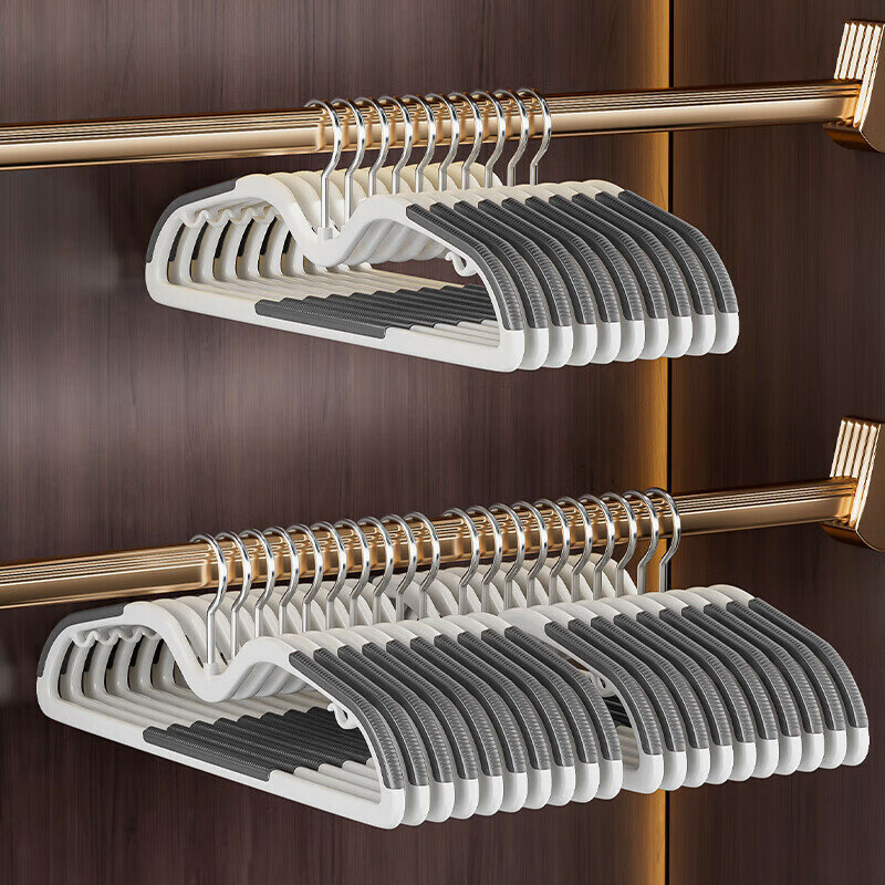 YOUQIN Retractable Neck Clothes Hanger Non-slip Home Hanging Clothes Anti-skid Short Neck Thickened Wardrobe Special Space-saving Artifact