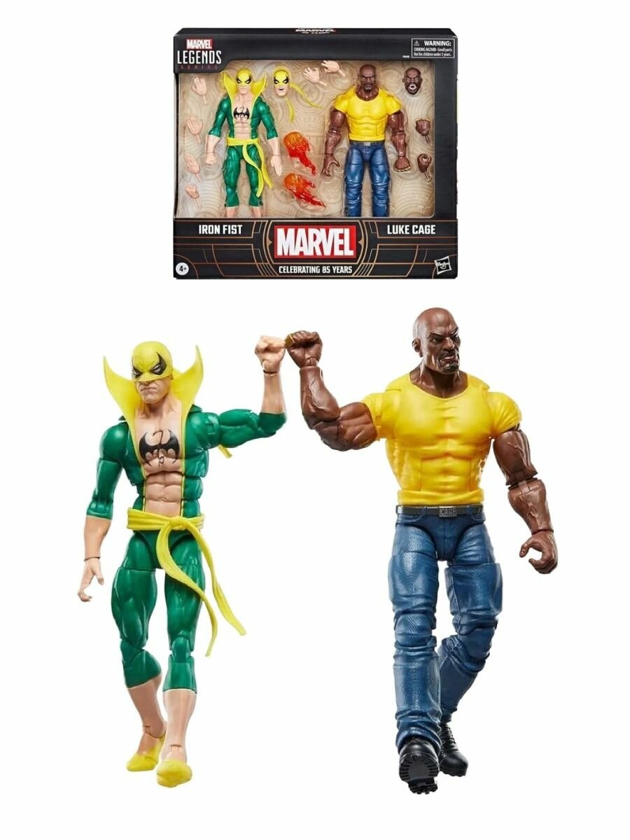 Hasbro фигурки Marvel Legends Marvel 85 Years Series Action Figures Luke Cage&Iron Fist-6 Inches; Марвел фигурки