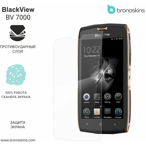 Защитная пленка для экрана BlackView BV7000 (Матовая, Защита экрана CaseFriendly)