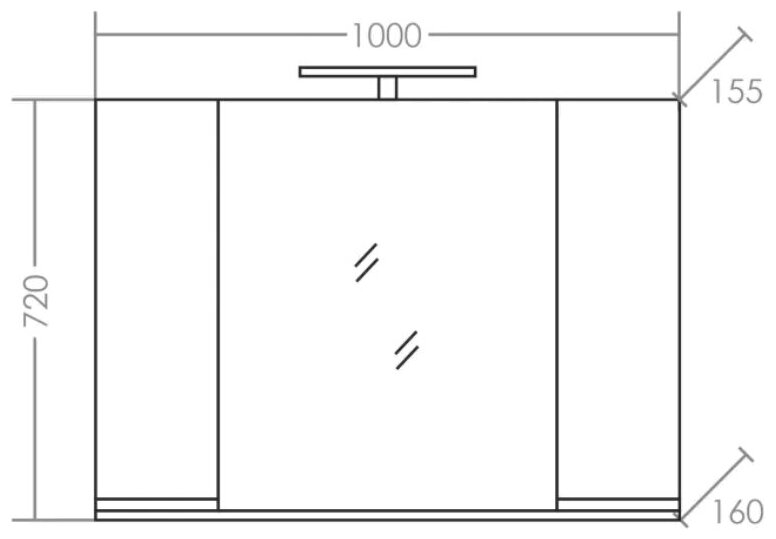 Зеркальный шкаф Марс 100 свет - фотография № 7