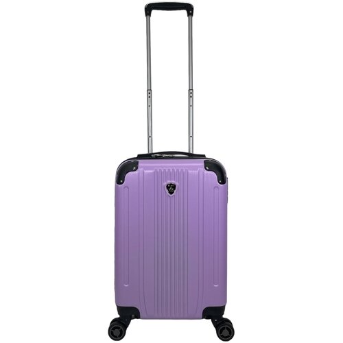 фото Чемодан – ручная кладь (размер s) 40 л, 55x35x21 см, поликарбонат, цвет сиреневый aolard