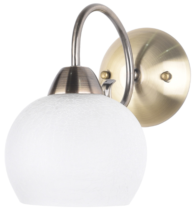 Настенный светильник Arte Lamp Margo A9317AP-1AB, E27, 60 Вт, белый