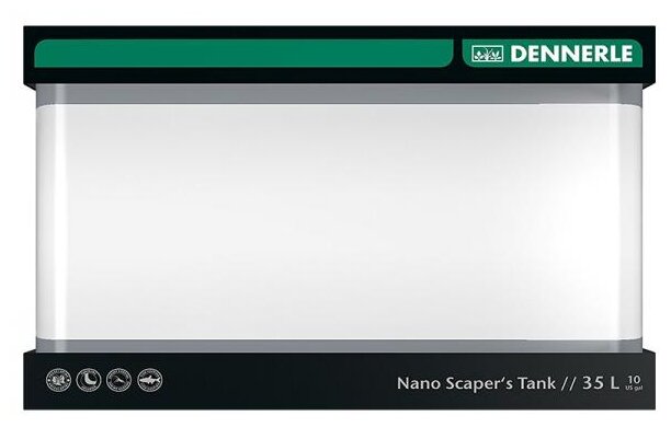 Dennerle Nano Scaper's Tank Basic LED 5.0, аквариумный комплект 35 литров (фильтр и освещение) - фотография № 1