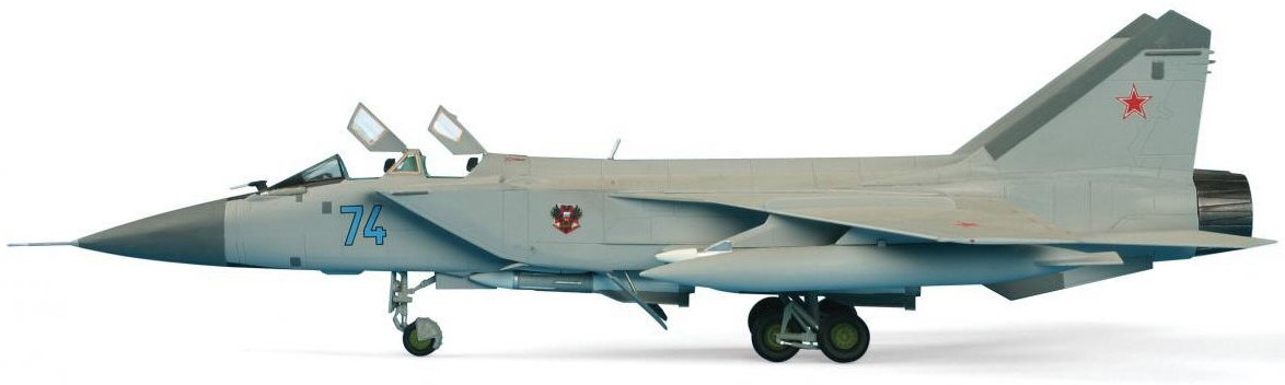 Сборная модель ZVEZDA Советский истребитель-перехватчик МиГ-31 (7229П)