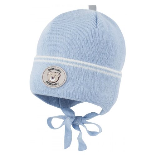 Шапка Prikinder, размер 40-42, голубой шапка шлем amarobaby демисезонная хлопок размер 42 зеленый